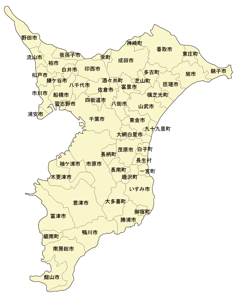 千葉県マップ